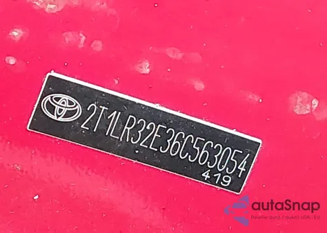 2006 Toyota Matrix Xr from USA, damaged, VIN 2T1LR32E36C563054